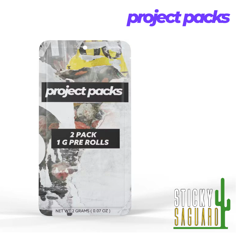 Photograph of product: Project Packs Pre-Roll Wedding Cake Gelato 2 Pk (I/H) 2g