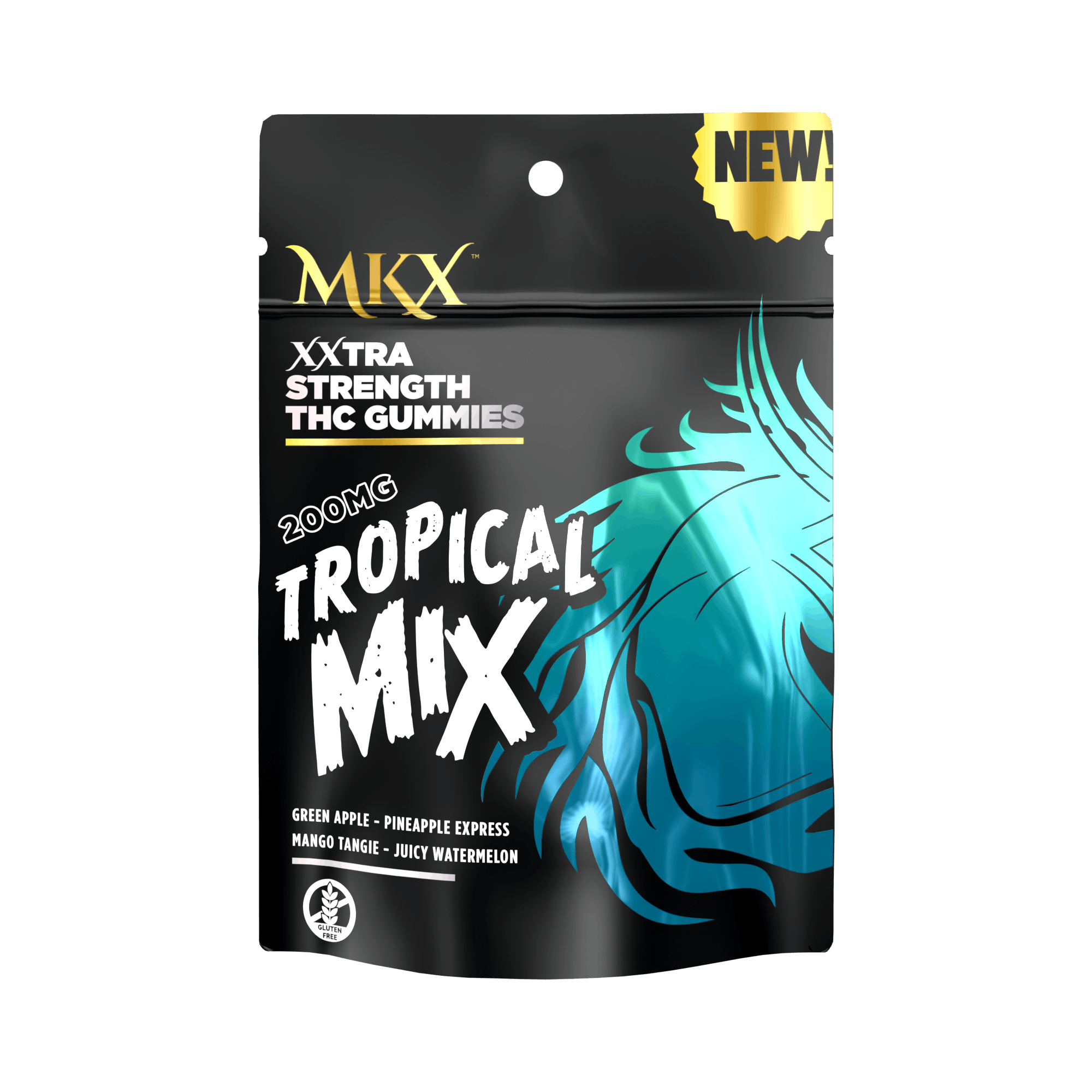 Photograph of product: MKX | Tropical Mix | 200mg | Gummies