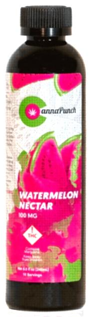 Photograph of product: CannaPunch - Drink - Watermelon Nectar - 100mg