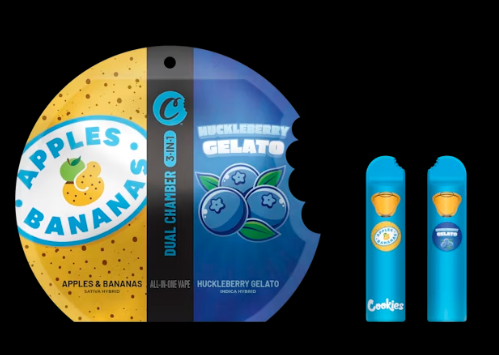 Photograph of product: APPLES & BANANAS X HUCKLEBERRY GELATO - 1000 MG