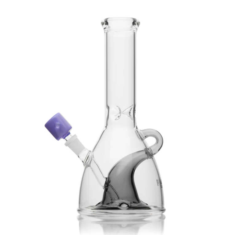 Photograph of product: MJ x A Good Witch Clear & Blue Bong | 10" Witch Clear & Blue Bong