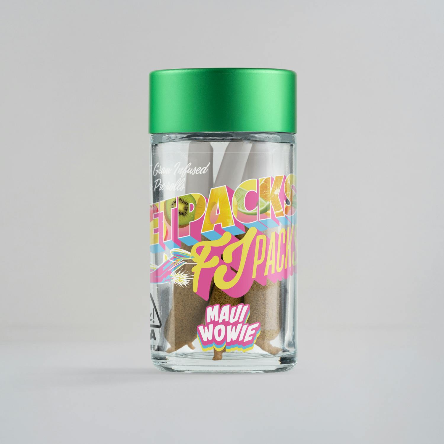 Photograph of product: Jetpacks Maui Wowie Infused Pre Roll 5 Pack