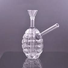 Photograph of product: Glass Skull/Grenade Water Pipe $15 - 