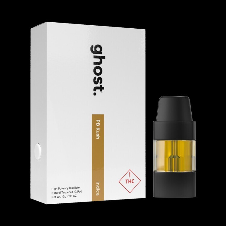 Photograph of product: Ghost - Peanut Butter Kush Vape Cartridge
