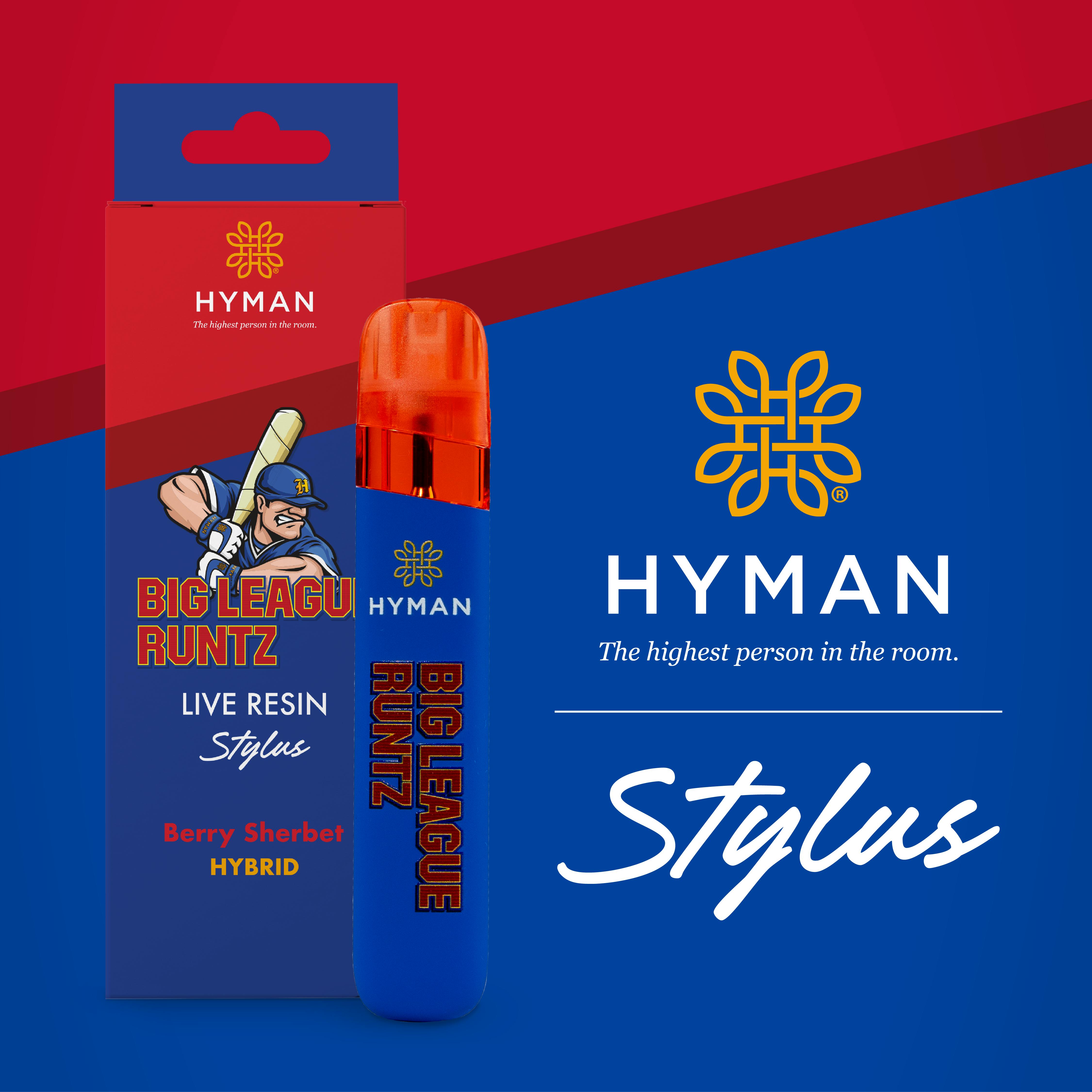 Photograph of product: Hyman 1g Live Resin Disposable | Big League Runtz - Hybrid