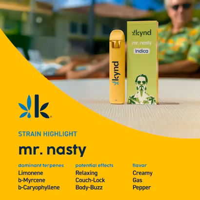 Photograph of product: Mr. Nasty - CDT Disposable - 1g