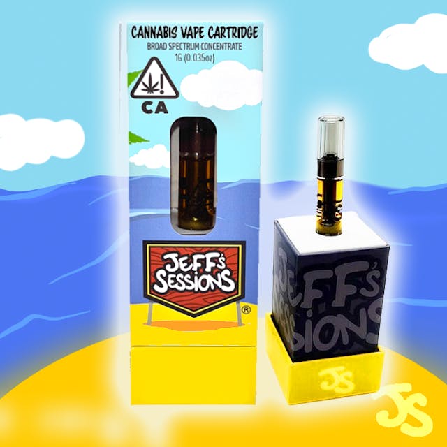 Photograph of product: Jeff's Sessions | 1g - Grape God - Cartridge - Oui'd - 