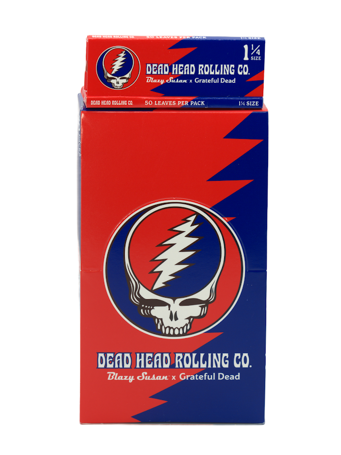 Photograph of product: Blazy Susan x Grateful Dead - Dead Head Rolling Co. 1 1/4 Papers 50pk