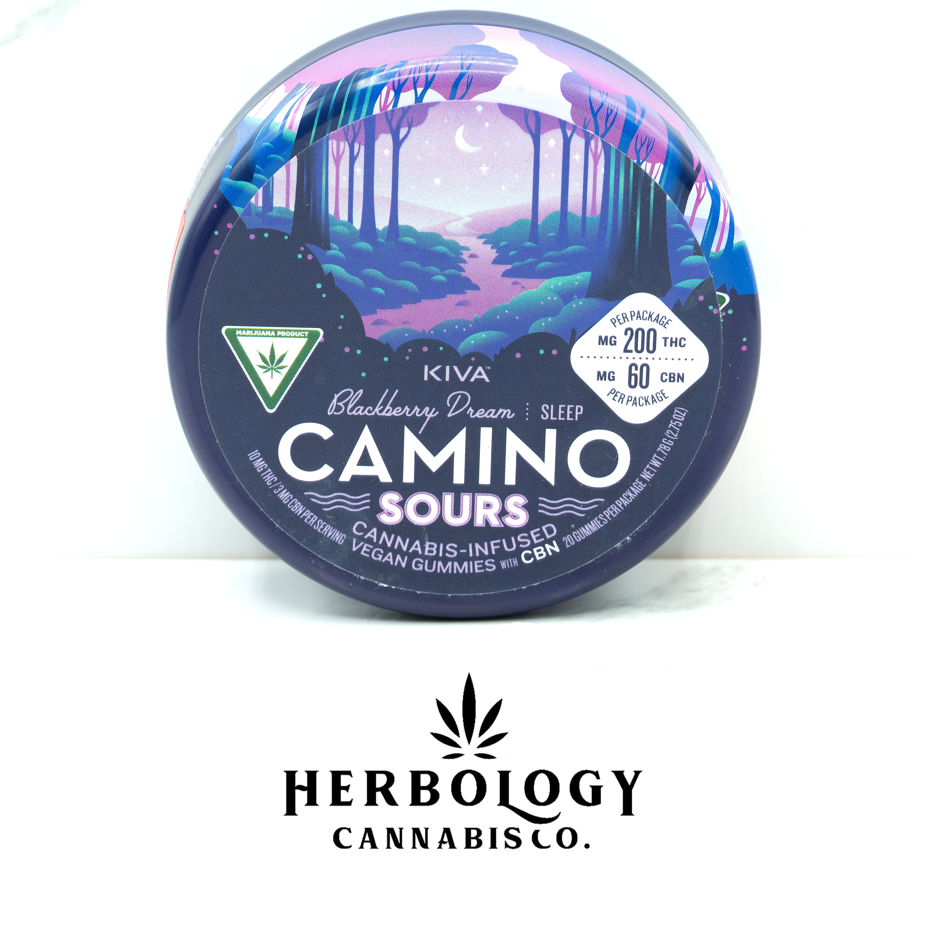 Photograph of product: Camino | Gummy | Sour Blackberry Dream | 200mg