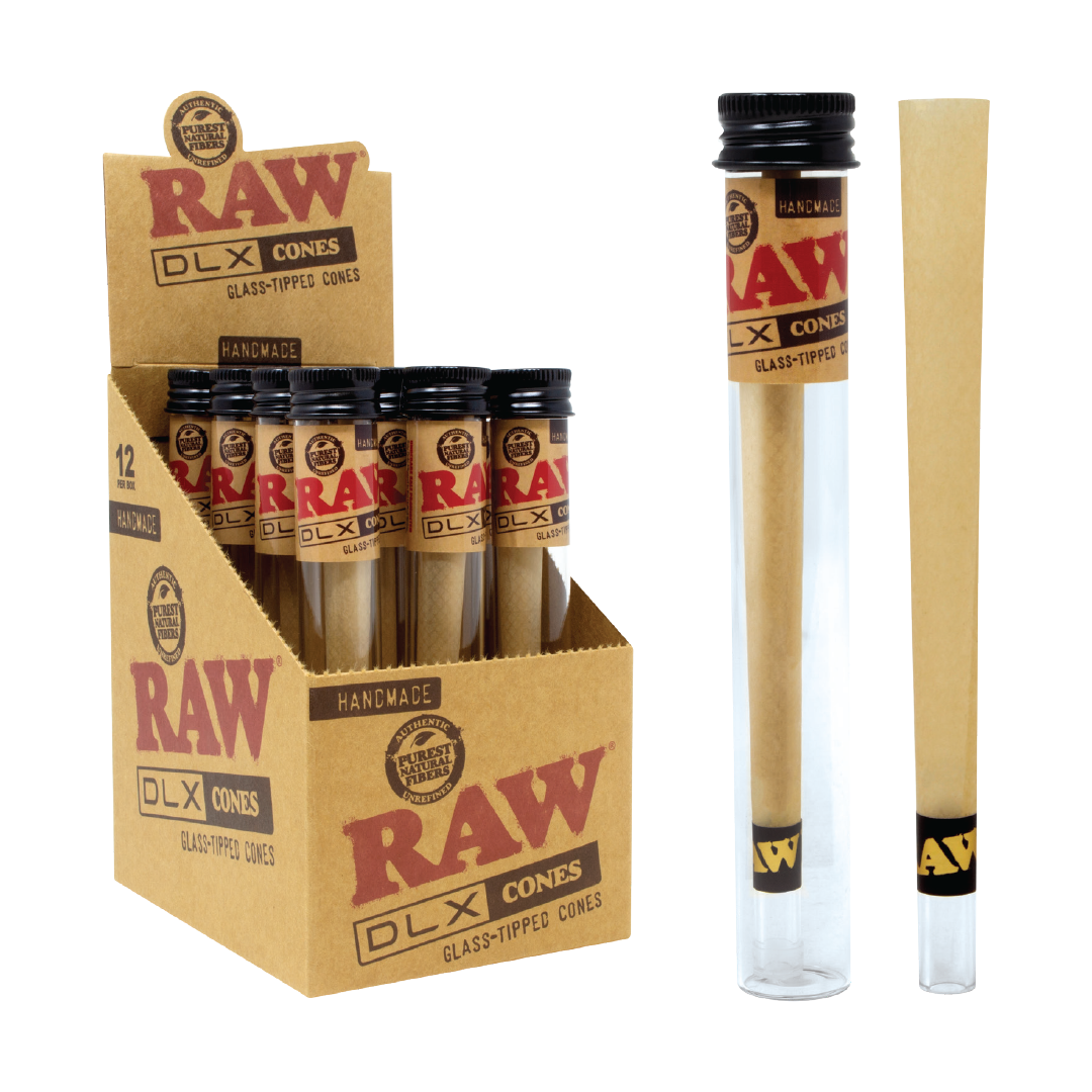 Photograph of product: RAW | King Size Cone | Glass Tipped