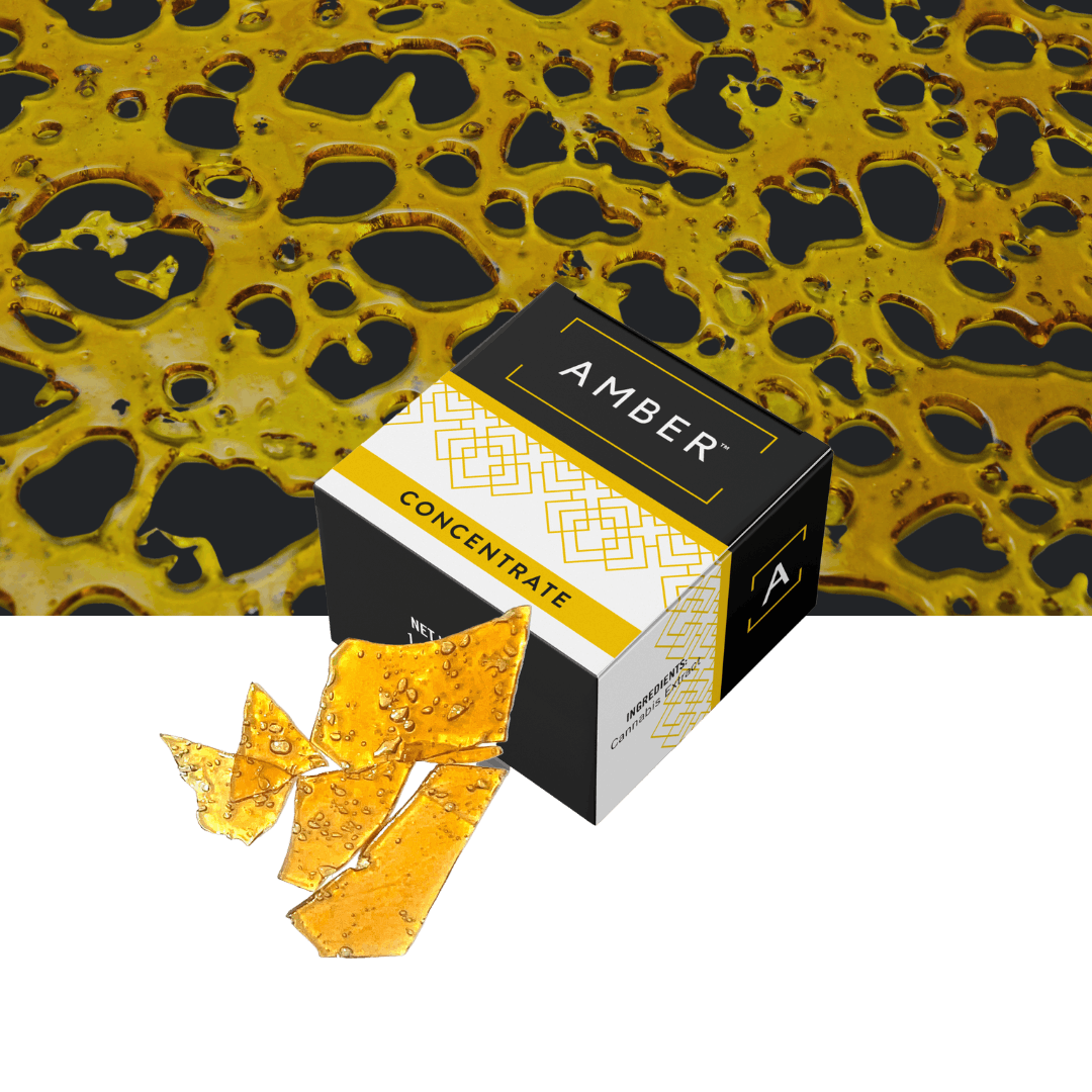 Photograph of product: Amber - Watermelon Mimosa x Jealousy - 1g Shatter
