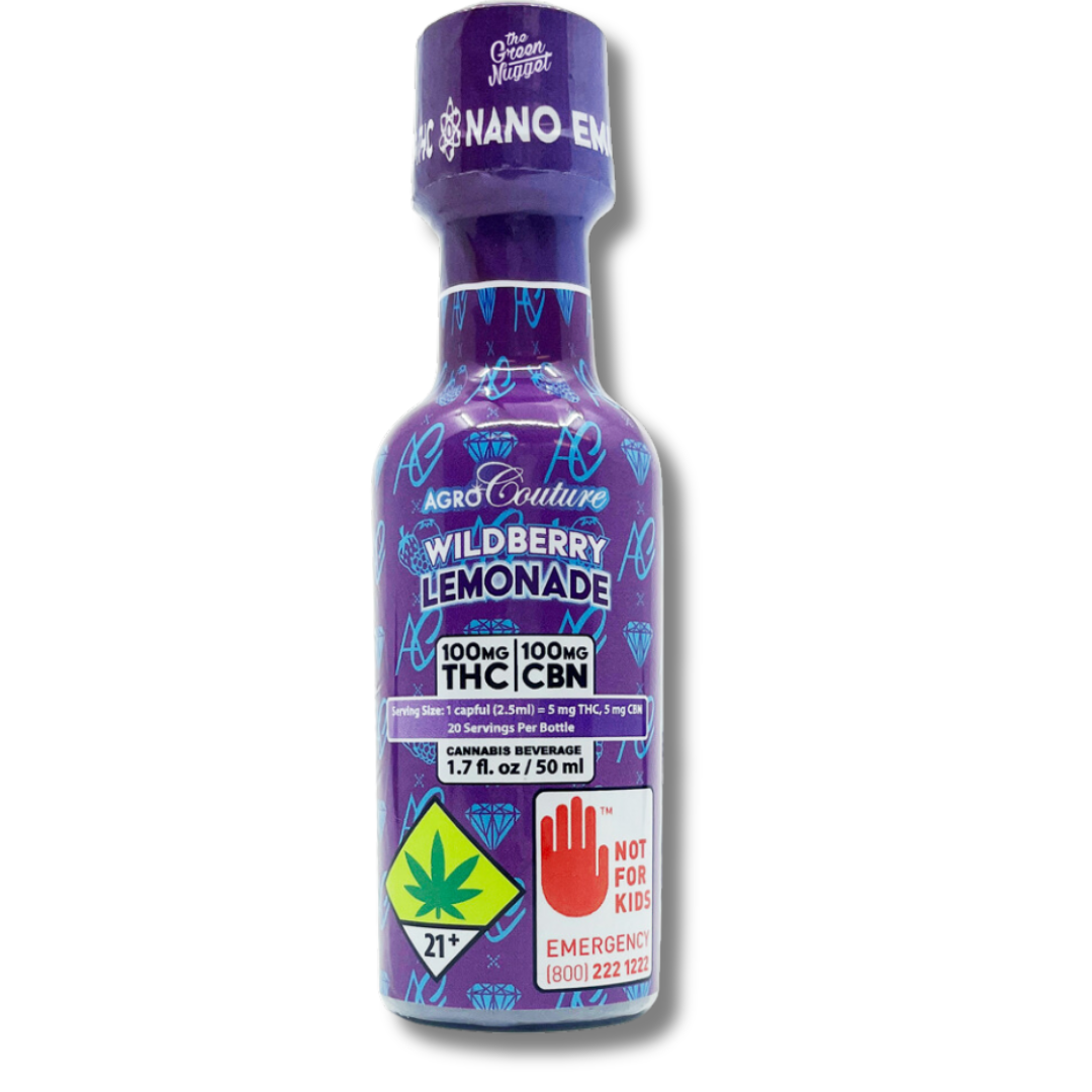 Photograph of product: CBN 1:1 Wild Berry Lemonade 200mg Shot (Agro Couture)