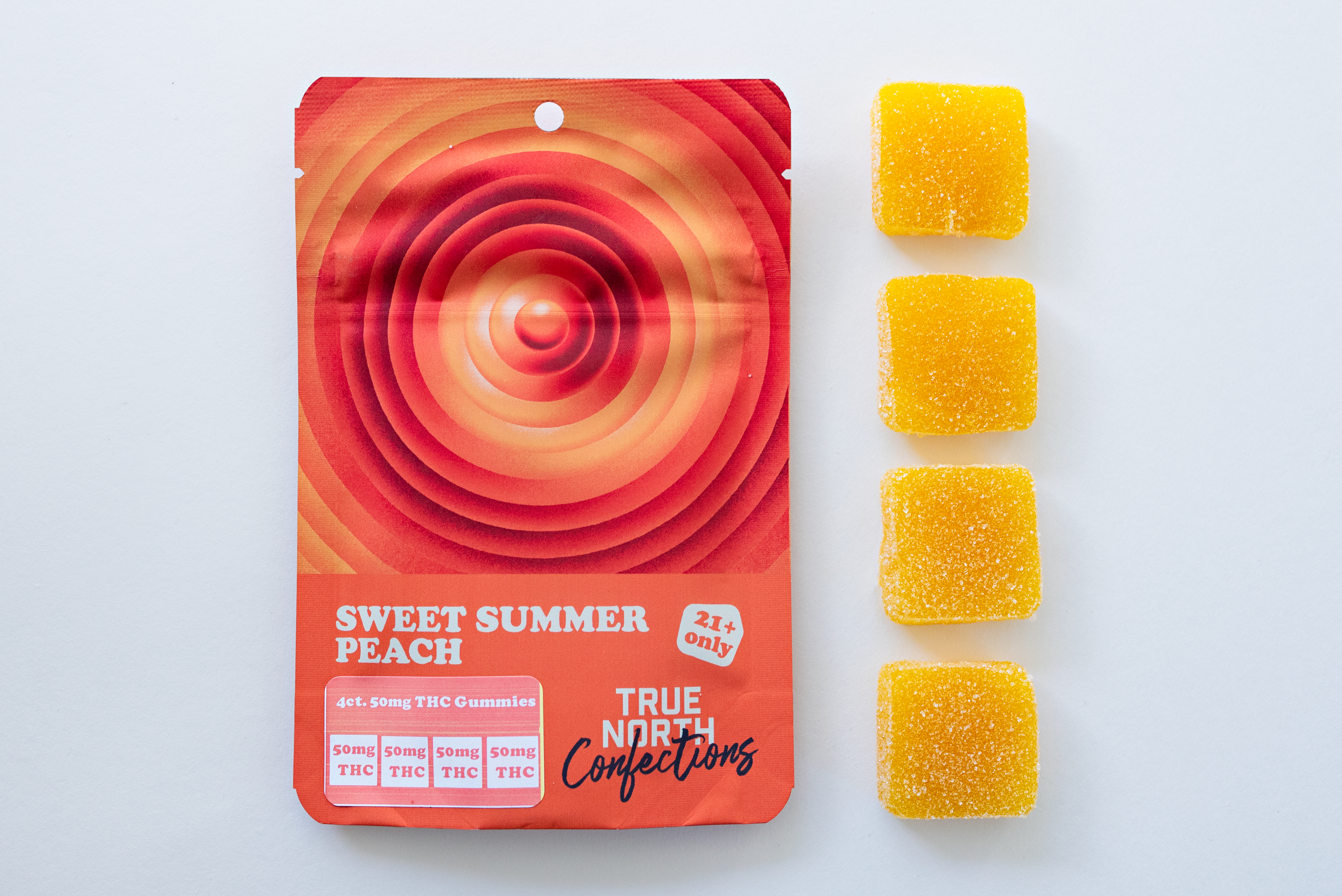 Photograph of product: 200MG | (4-Pack) Gummies | Sweet Summer Peach