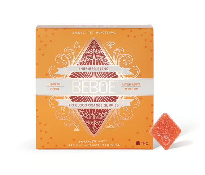 Photograph of product: Beboe. | Blood Orange Inspired (S) | 5mg x 20ct Gummies