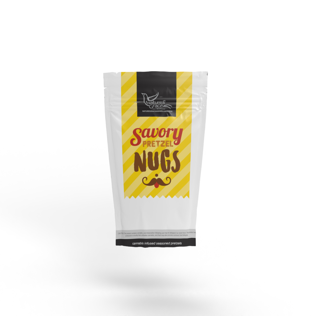 Photograph of product: Savory Pretzel Nugs 50mg