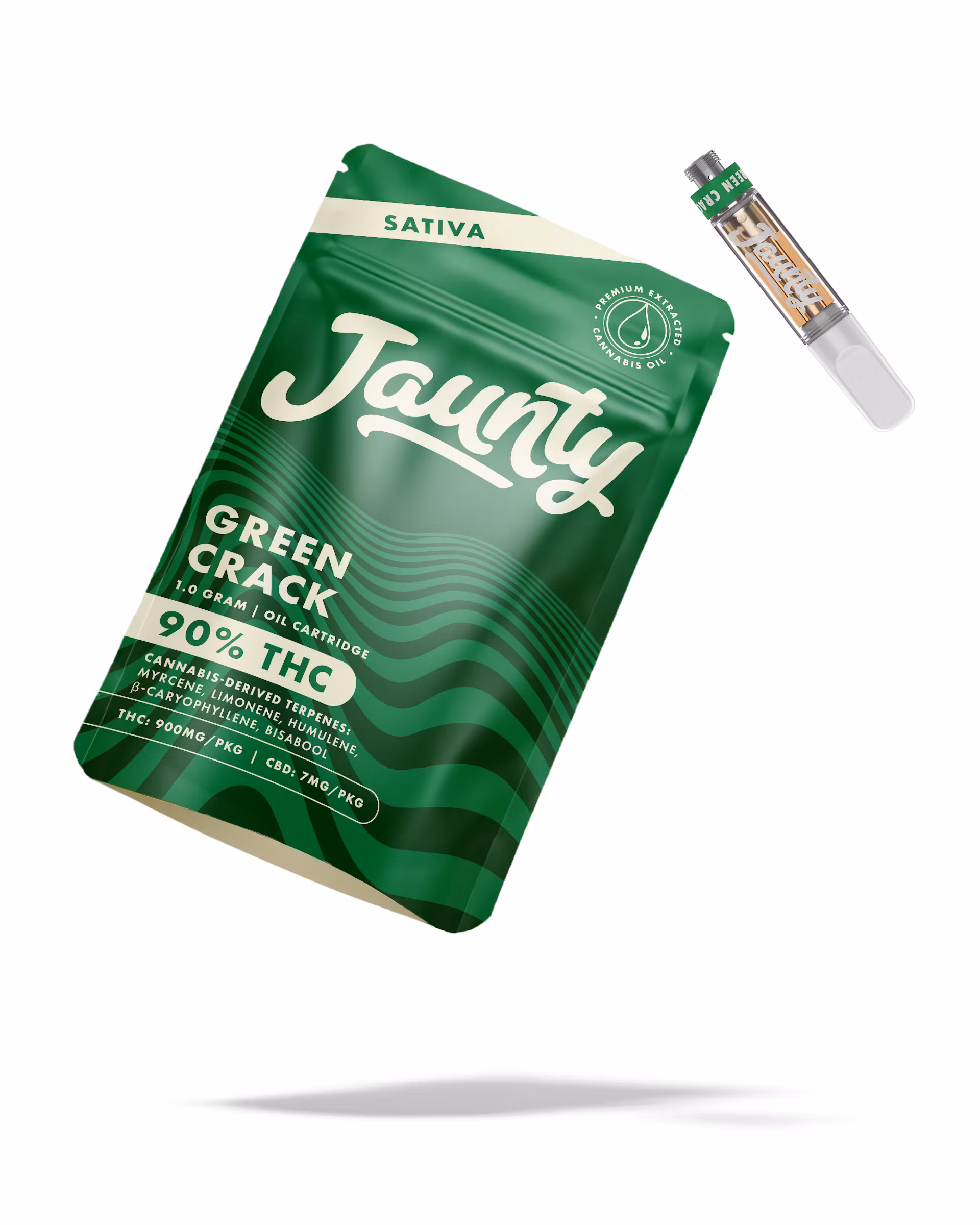Photograph of product: Jaunty - Green Crack - Cartridges