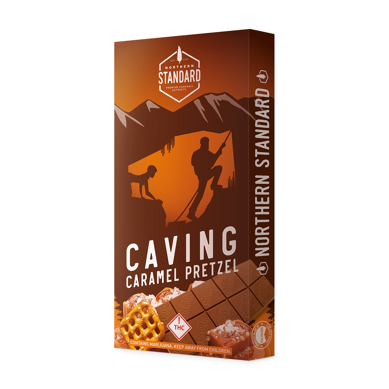 Photograph of product: Northern Standard Chocolate - Caving Caramel Pretzel 100mg