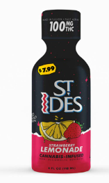 Photograph of product: St Ides   Strawberry Lemonade 4oz Shot 100mg   100 Mg