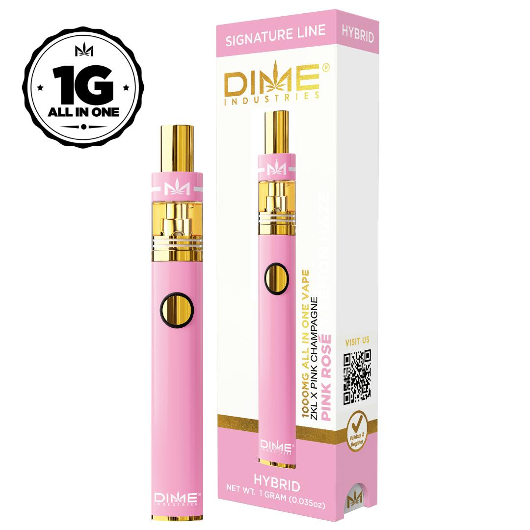 Photograph of product: Dime Industries - Pink Ros (Hybrid) All-In-One Vape