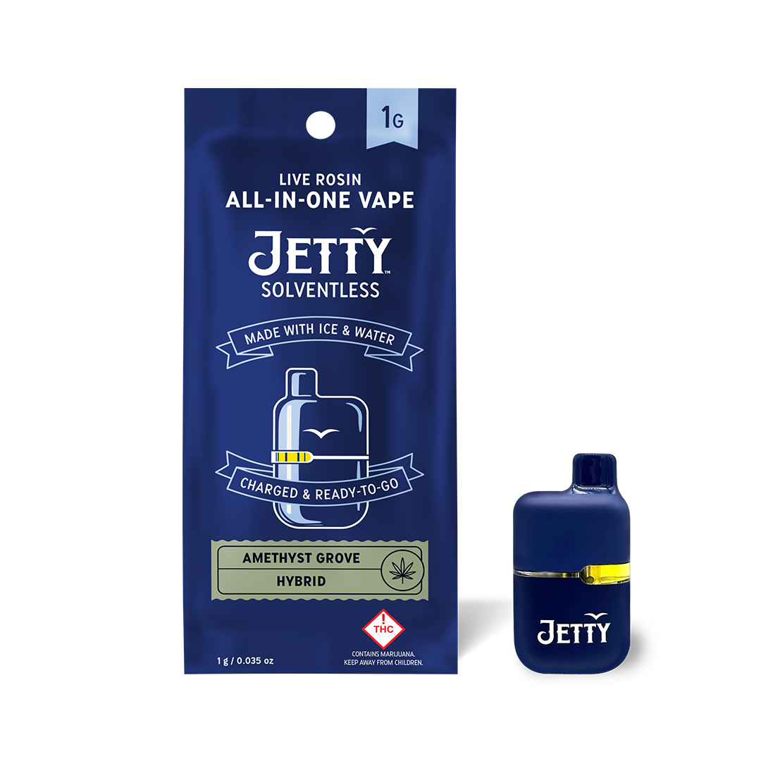Photograph of product: Amethyst Grove Solventless All-in-One Mini Tank Vape 1g