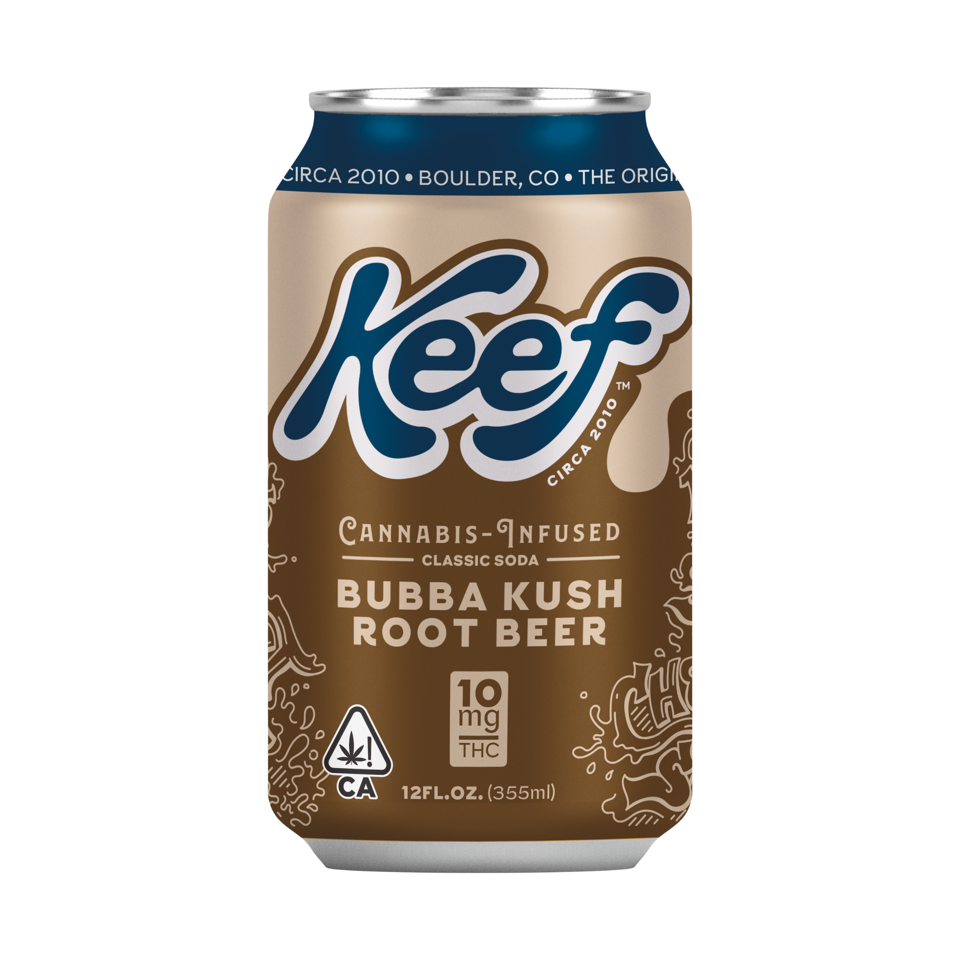 Photograph of product: *Promo* Keef Brands | Classic Soda Bubba Kush Root Beer | 10mg