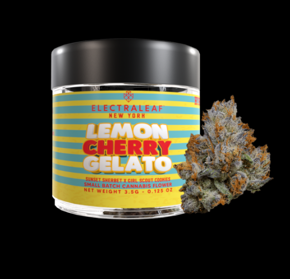Photograph of product: Electraleaf | Flower | Jar | Lemon Cherry Gelato | 3.5g | Hybrid | 23.37% TH-oui