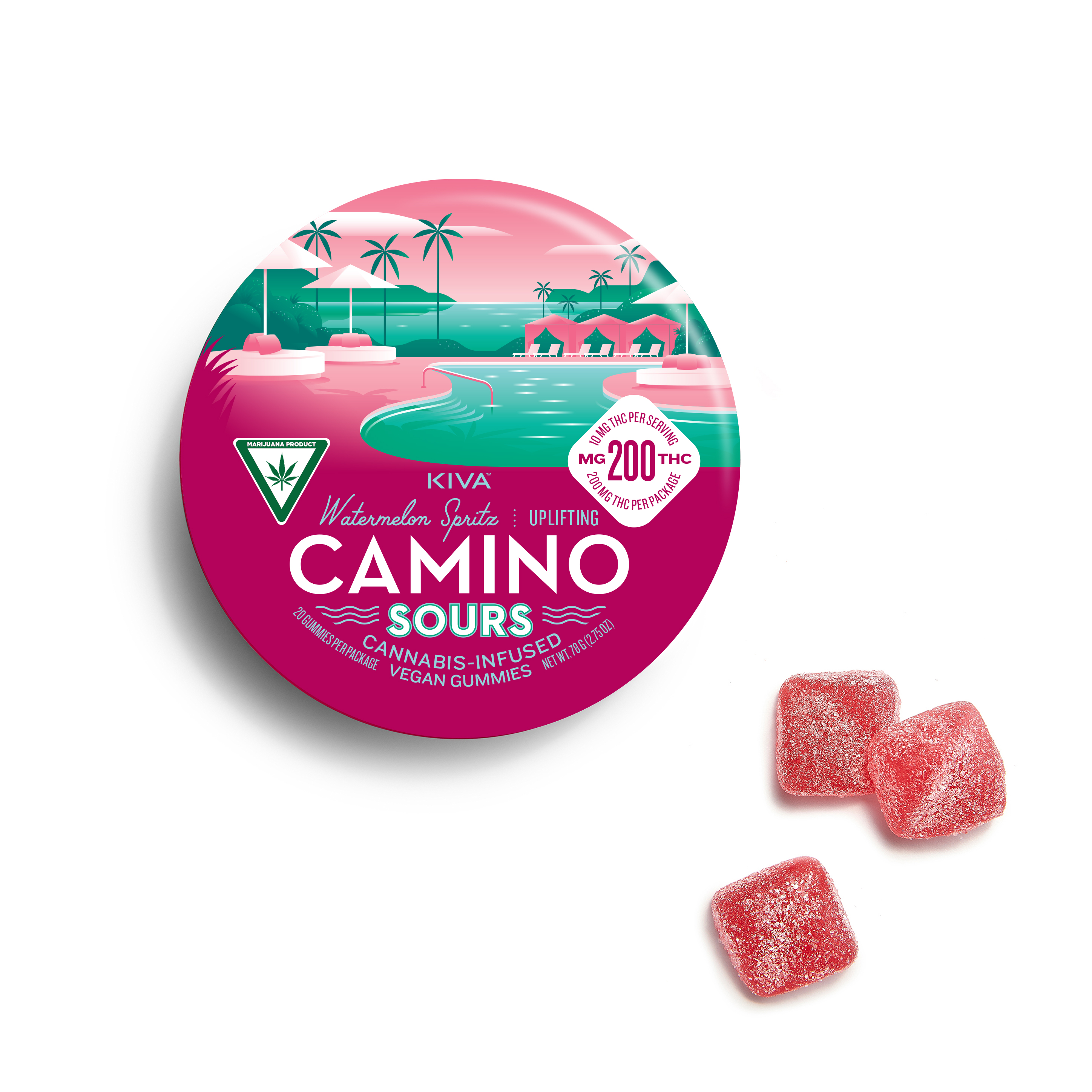 Photograph of Product: Sour Watermelon Spritz - 200mg