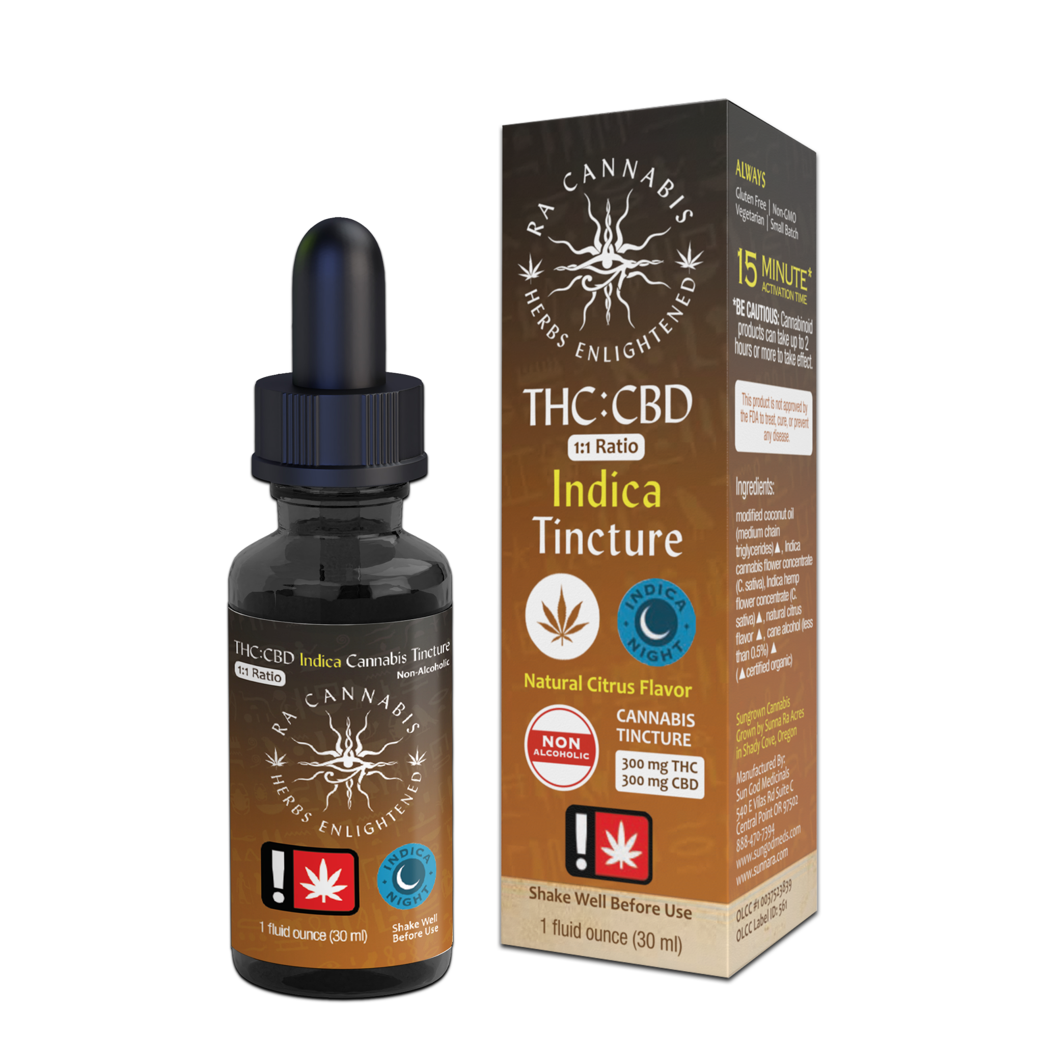 Photograph of product: (1:1) Ra Oui'd Tincture