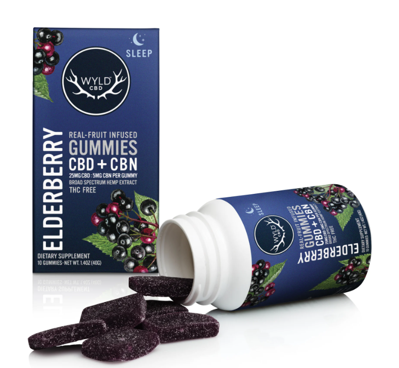 Photograph of product: Wyld | Elderberry CBD:CBN Gummies 250mg