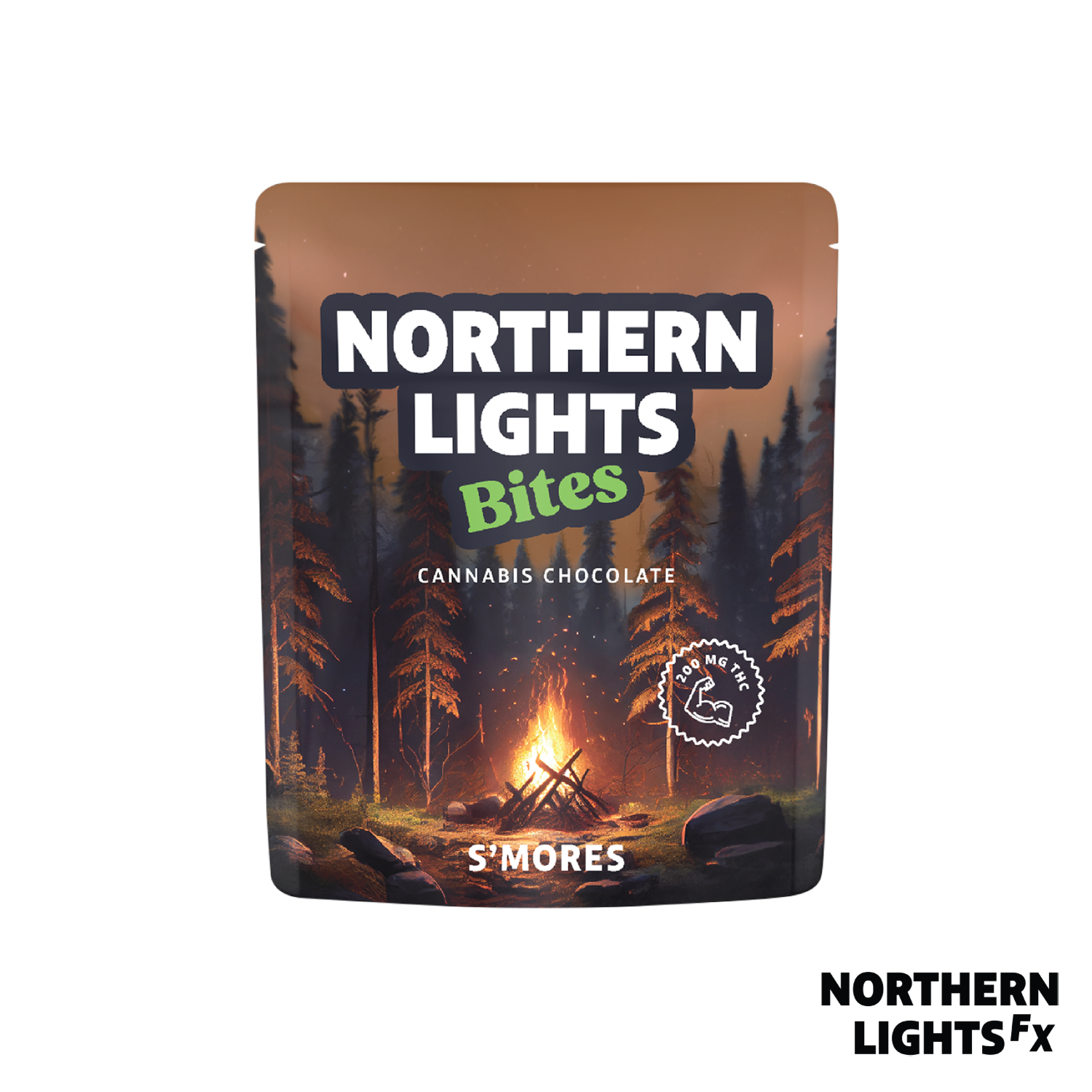 Photograph of product: S'mores Chocolate Bites 4pk - 200mg