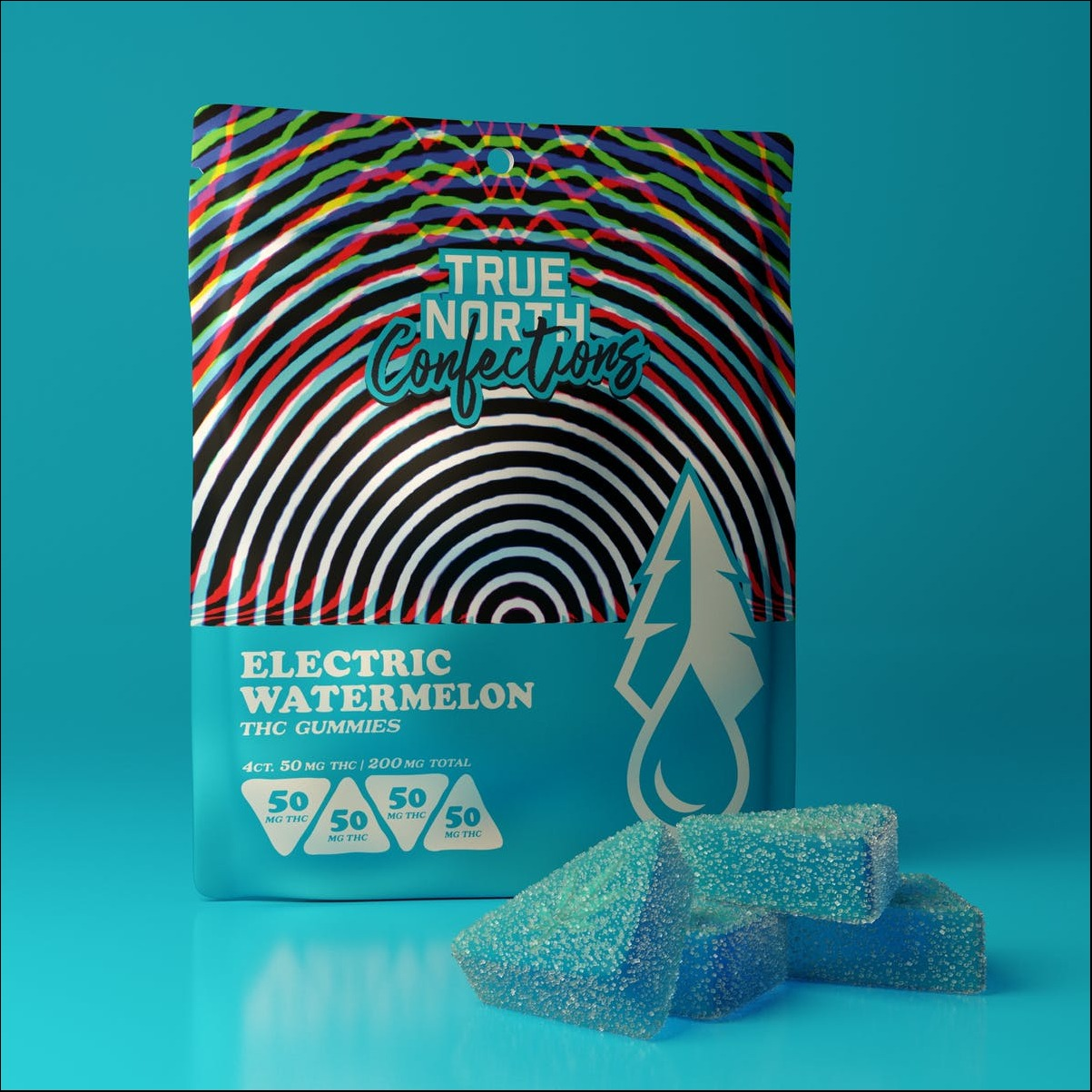Photograph of product: 200mg | Electric Watermelon | Gummies