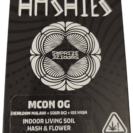 Photograph of product: Suprize Suprize - au chocolat Infused - .5g - 5pk Prerolls - MCON OG - 