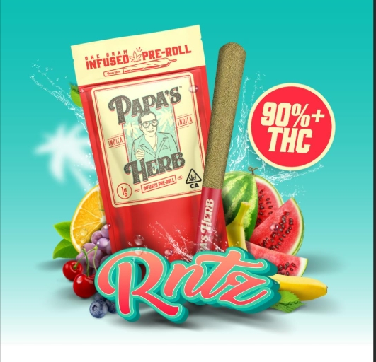 Photograph of product: Papa's Herb | RNTZ | (I) | Infused Blunt (1g)