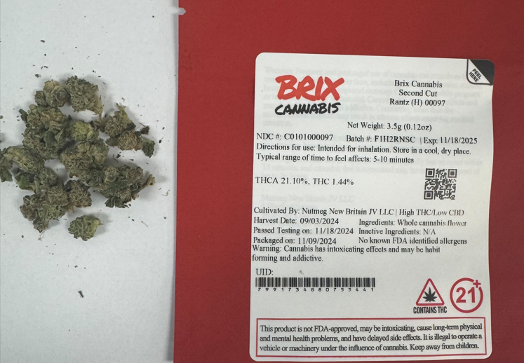 Photograph of product: Brix Oui'd Second Cut Rantz (H) 00097 - 3.5g