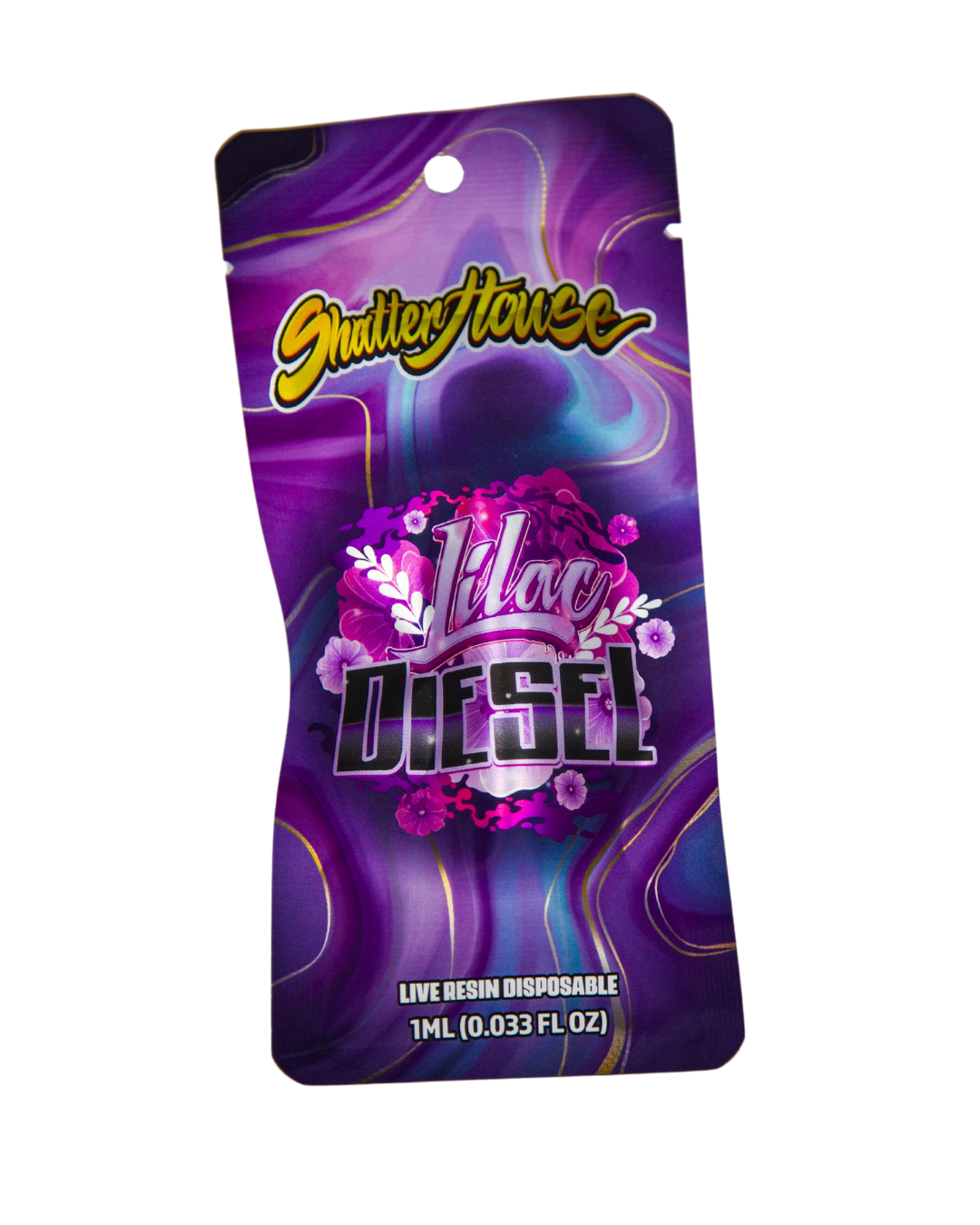 Photograph of product: Shatter House | Lilac Diesel | Live Resin Disposable