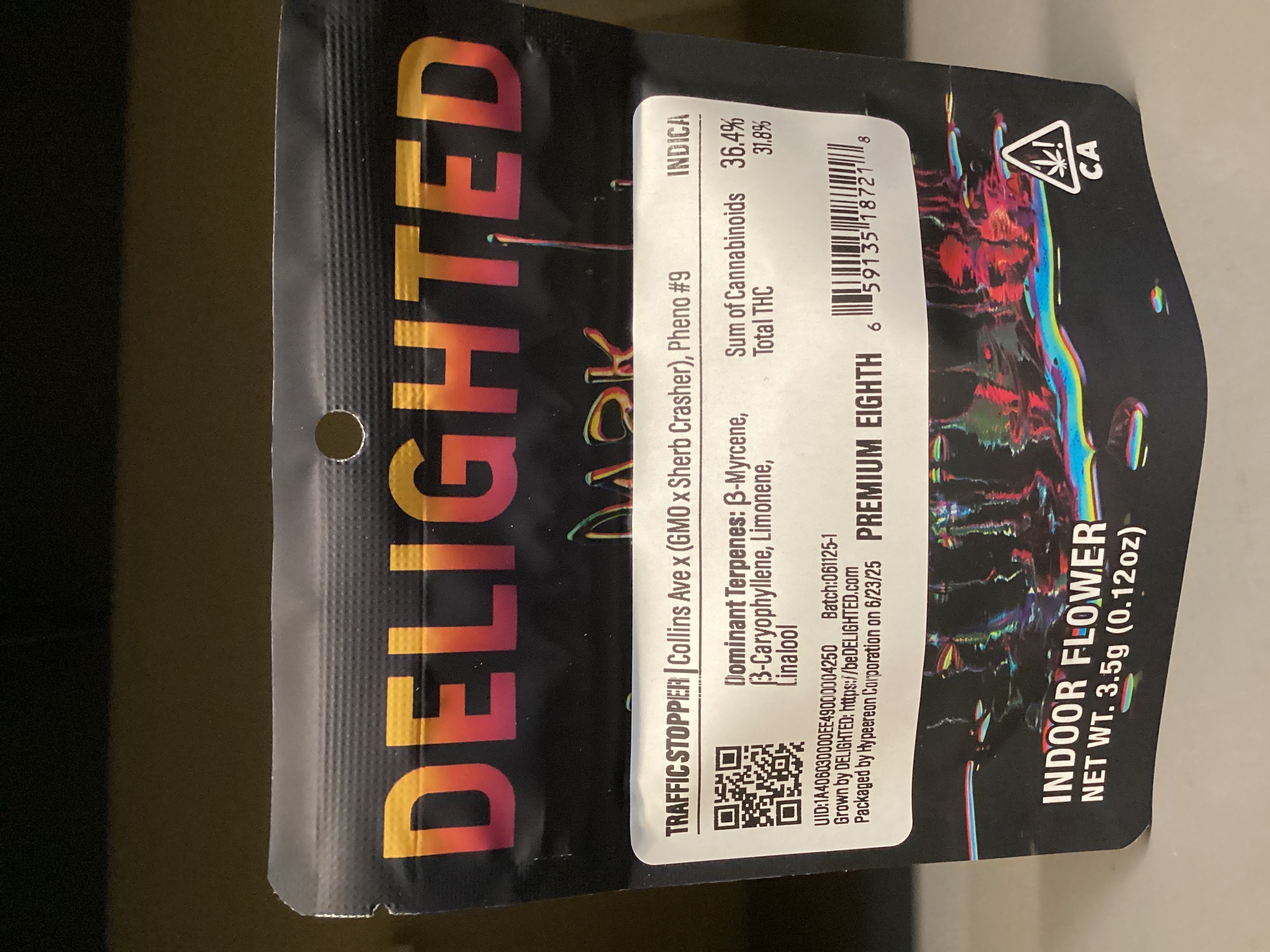 Photograph of product: DELIGHTED - TRAFFIC STOPPER - 3.5g