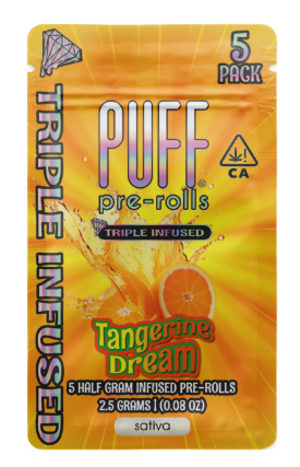 Photograph of product: TANGERINE DREAM DIAMOND INFUSED 5PK