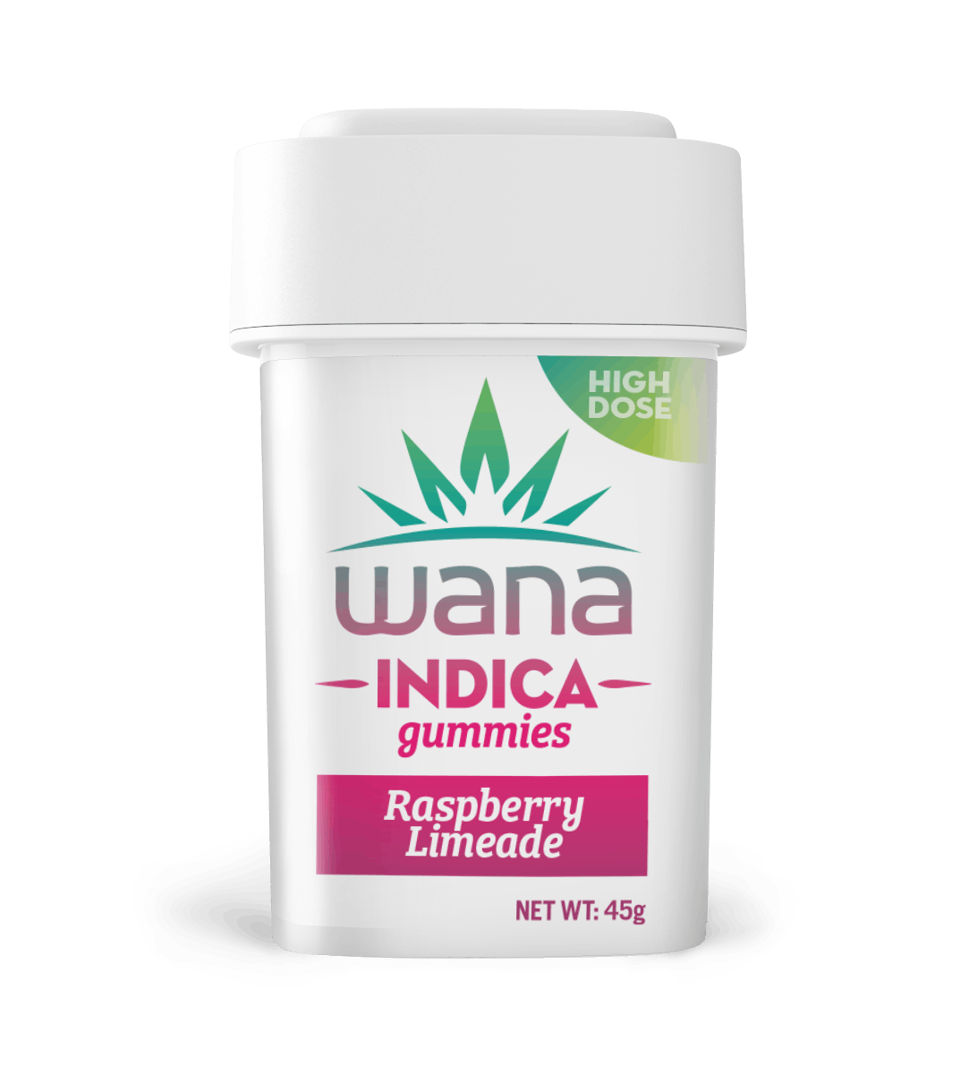 Photograph of product: Classic Raspberry Limeade Indica Gummies (High-Dose) [10 pack] | 300mg - 