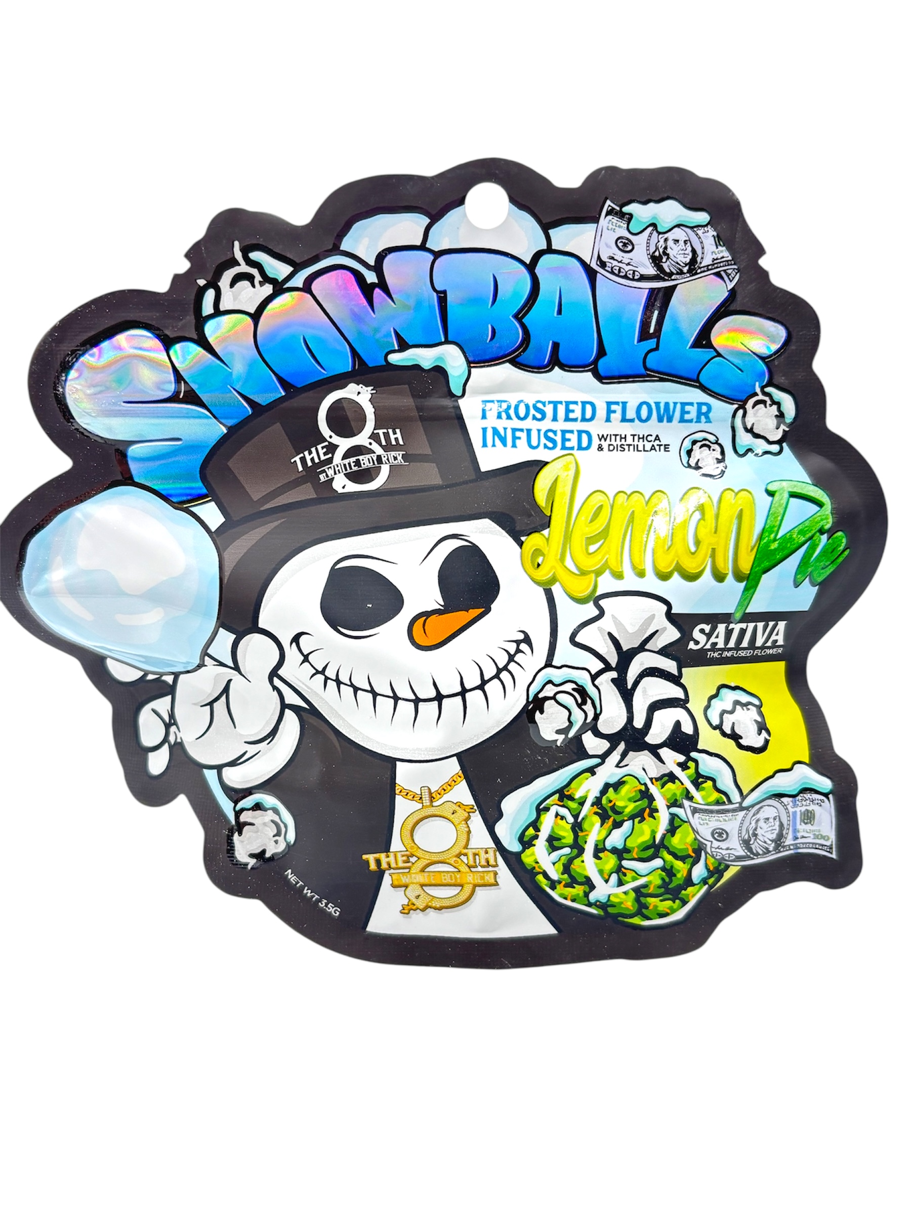 Photograph of Product: The 8th by White Boy Rick Lemon Pie Snowballs Prepack Rec - 3.5g