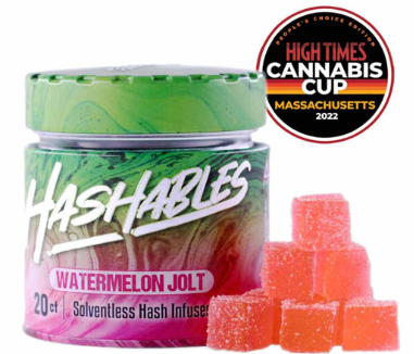 Photograph of product: au chocolatables | Gummies | Watermelon Jolt | 20 Pack 100mg