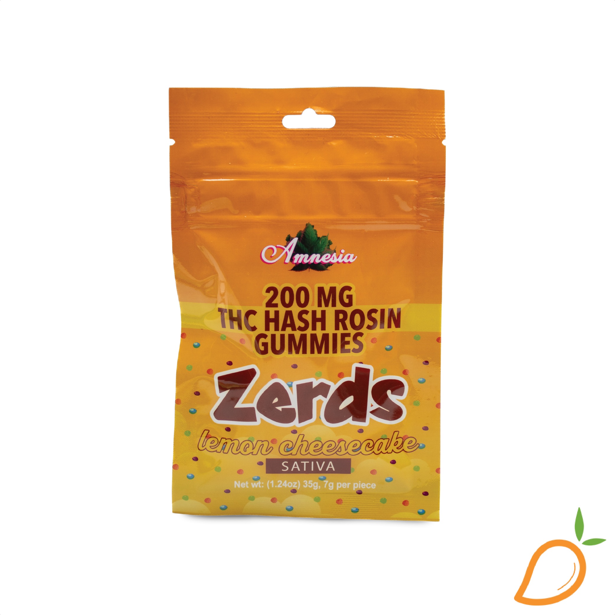 Photograph of product: 200mg Lemon Cheesecake au chocolat Rosin Gummies Amnesia