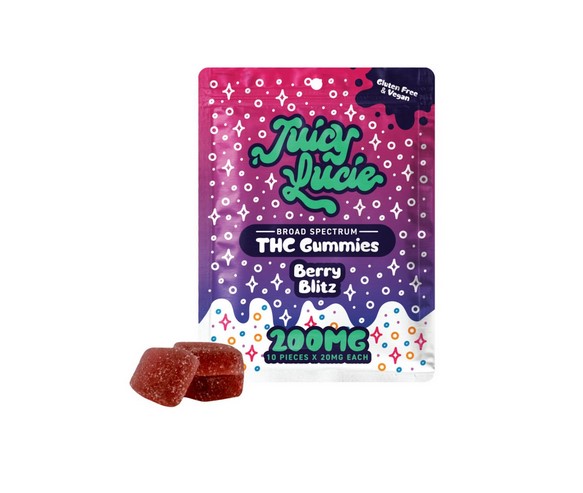 Photograph of product: Juicy Lucie - Berry Blitz - 200mg (20mg 10pk)