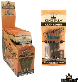 Photograph of product: King Palm cones Cantaloupe 1 1/4  3pk