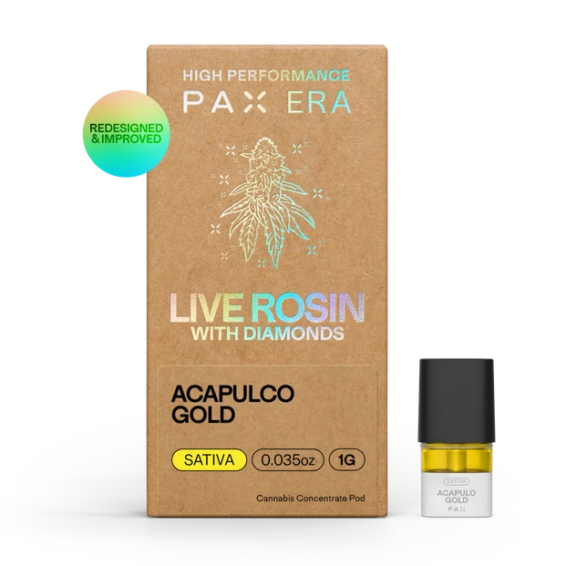 Photograph of product: Live Rosin Pax Pod - Acapulco Gold