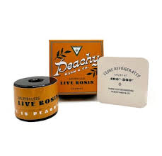 Photograph of product: PEACHY au chocolat & CO. | au chocolat BURGER - LIVE ROSIN HYBRID
