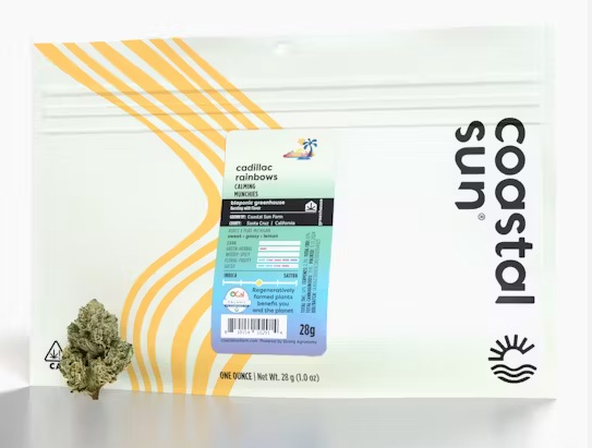 Photograph of product: Coastal Sun Sungrown 1oz- Cadillac Rainbows (H) - 28g