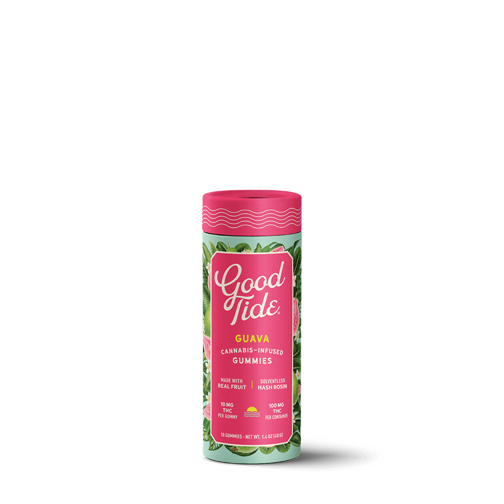 Photograph of product: Good Tide | Kiwi Strawberry | (Hybrid) 1:1:1 TH-oui:CBD:CBG Rosin Gummies 200mg