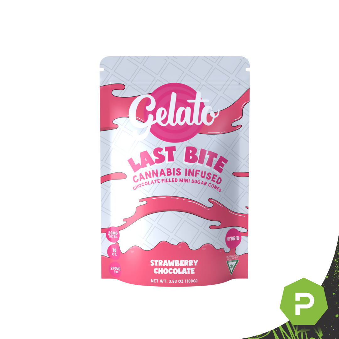Photograph of Product: Gelato | 200mg Last Bites | Strawberry White Chocolate