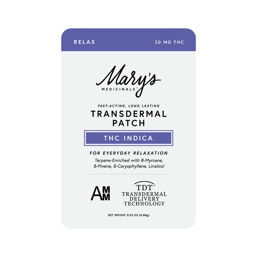 Photograph of product: Mary's Medicnals - Topical - Patch - Relax - Oui'd - 20MG