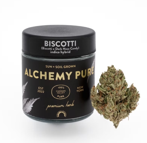 Photograph of product: Alchemy Pure Flower Biscotti 15.4% TH-oui - 28g